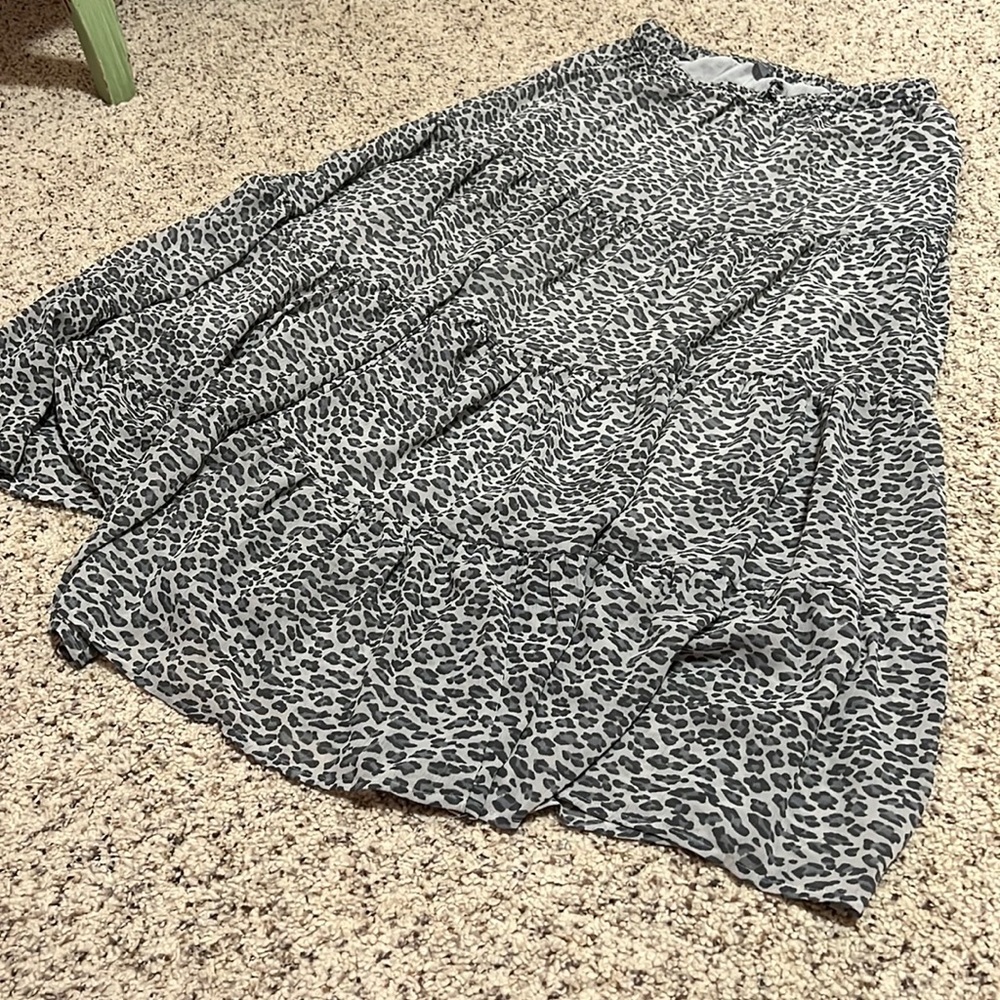 Cheetah print skirt